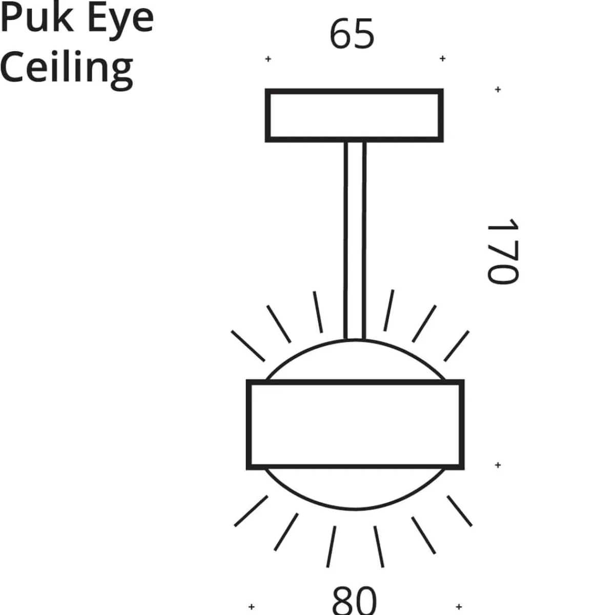 Clearance Puk Mini Eye Ceiling LED Deckenleuchte, Gehäuse Deckenleuchten|Flur