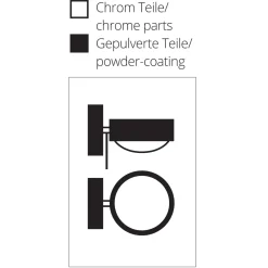 New Puk Mini Wall + LED Wandleuchte, Gehäuse, Auslaufmodell Wandleuchten|Flur