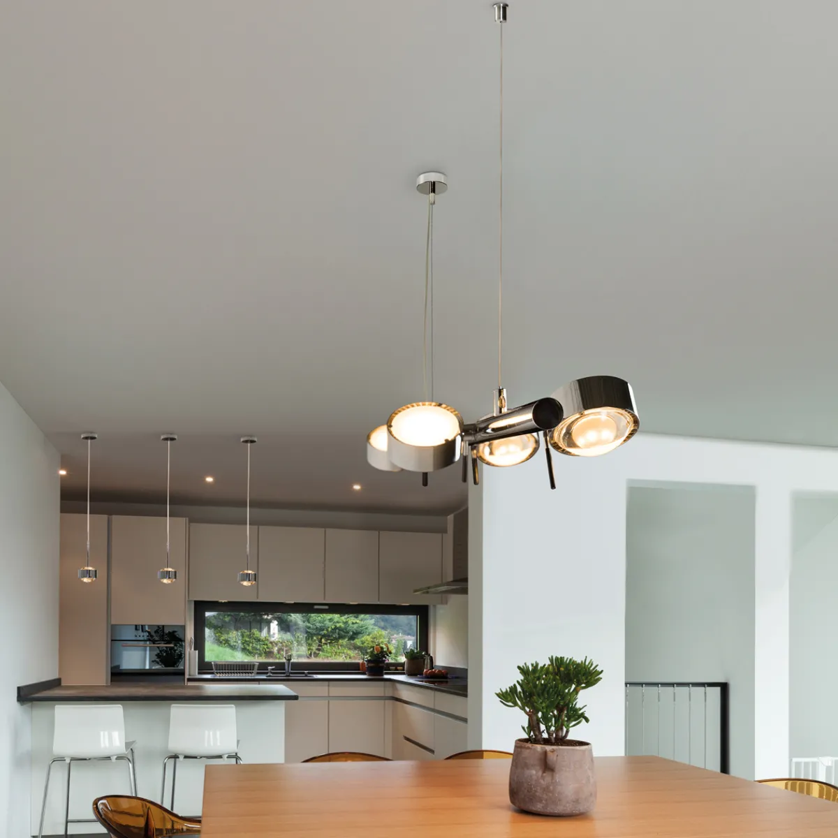 Puk Quartett LED Pendelleuchte, Gehäuse Pendelleuchten|Küche