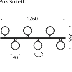 Discount Puk Sixtett LED Pendelleuchte, Gehäuse Pendelleuchten|Küche