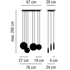 Cosmos 2515 Pendelleuchte Essbereiche|Pendelleuchten
