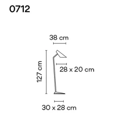 New I.Cono 0712 Stehleuchte Stehleuchten|Leseleuchten