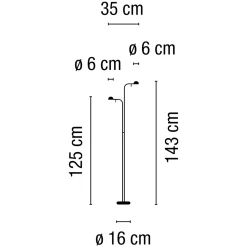 Online Pin 1670 LED Stehleuchte Stehleuchten|Schlafzimmer