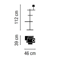 New Suite 6012 Stehleuchte, mit Leselicht Stehleuchten|Leseleuchten
