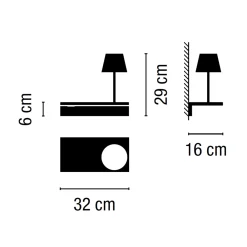 Outlet Suite 6046 Wandleuchte, mit Leselicht Wandleuchten|Schlafzimmer
