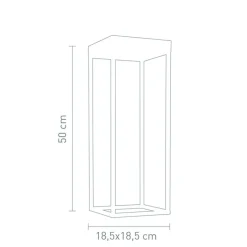 Cannes LED Akku-Solarleuchte Terrassen|Wandleuchten