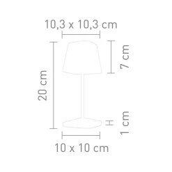 Neapel RC LED Akkuleuchte Hotellerie|Gastronomie