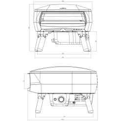 Best ETNA Rotante Piccolo Pizzaofen, 1 Brenner, rotierend Grills & Pizzaöfen