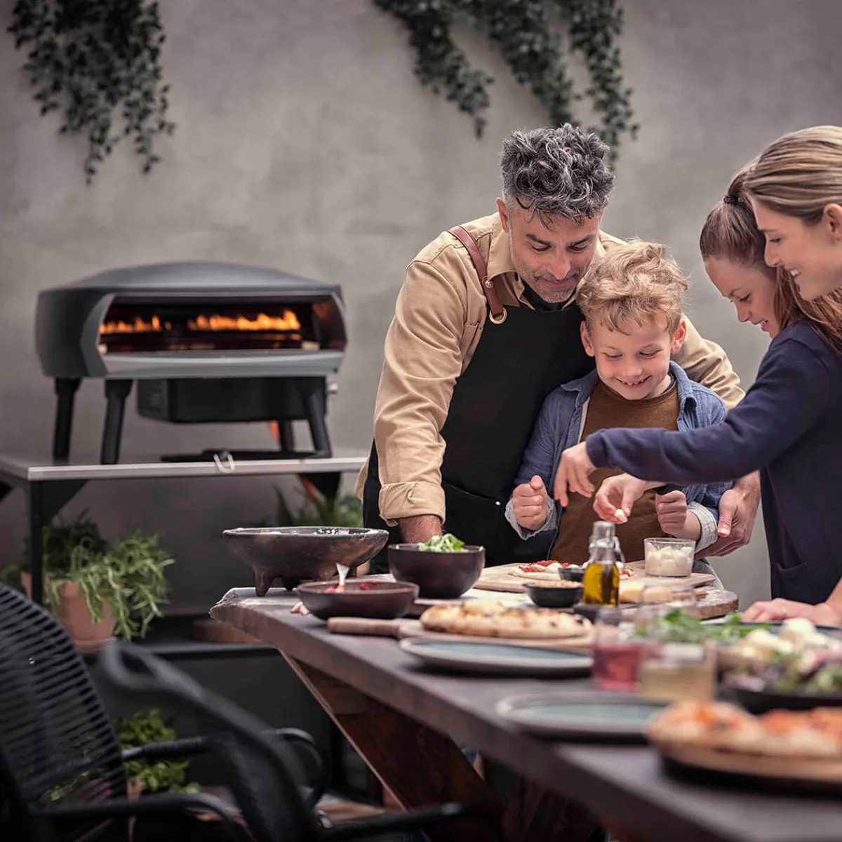 ETNA Rotante Pizzaofen, 2 Brenner, rotierend, Sorglos-Paket Grills & Pizzaöfen