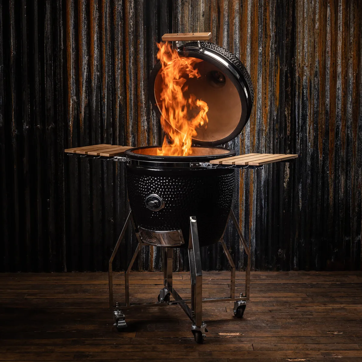 New Kamado Grill inkl. Ständer, Seitentischen & Pro Set Grills & Pizzaöfen