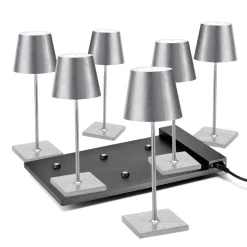 Outlet 6er Set Poldina Mini Pro LED Akkuleuchte inkl. Multi-Kontaktladestation Hotellerie|Gastronomie
