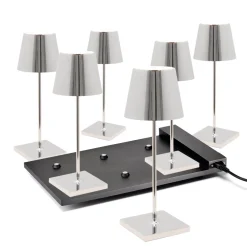 Outlet 6er Set Poldina Mini Pro LED Akkuleuchte inkl. Multi-Kontaktladestation Hotellerie|Gastronomie