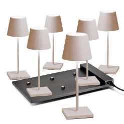 Outlet 6er Set Poldina Mini Pro LED Akkuleuchte inkl. Multi-Kontaktladestation Hotellerie|Gastronomie