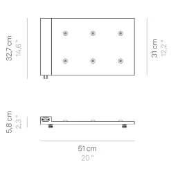 Outlet 6er Set Poldina Mini Pro LED Akkuleuchte inkl. Multi-Kontaktladestation Hotellerie|Gastronomie