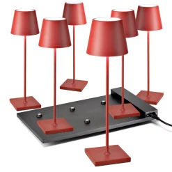Clearance 6er Set Poldina Pro LED Akkuleuchte inkl. Multi-Kontaktladestation Hotellerie|Gastronomie