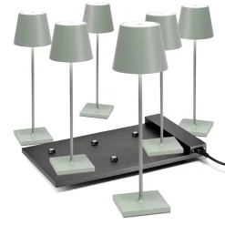 Clearance 6er Set Poldina Pro LED Akkuleuchte inkl. Multi-Kontaktladestation Hotellerie|Gastronomie