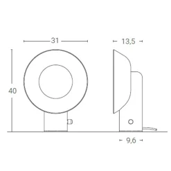 Outlet Reverb LED Tischleuchte Hotellerie|Tischleuchten